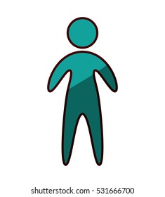 man silhouette isolated icon vector illustration design