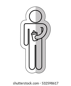 man silhouette isolated icon vector illustration design
