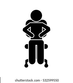 man silhouette isolated icon vector illustration design