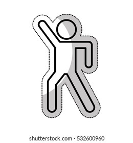 man silhouette isolated icon vector illustration design