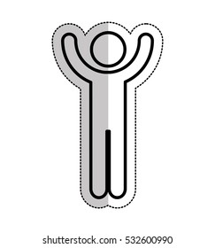 man silhouette isolated icon vector illustration design