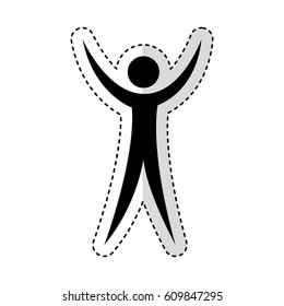 man silhouette isolated icon vector illustration design