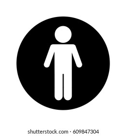 man silhouette isolated icon vector illustration design