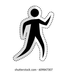 man silhouette isolated icon vector illustration design
