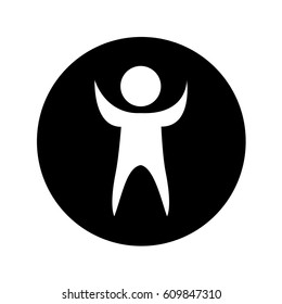 man silhouette isolated icon vector illustration design