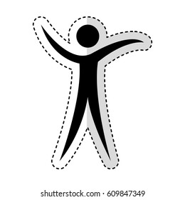 man silhouette isolated icon vector illustration design