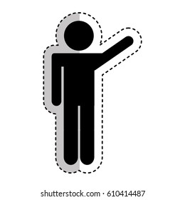 man silhouette isolated icon vector illustration design