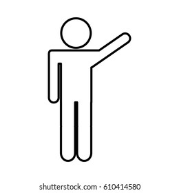 man silhouette isolated icon vector illustration design