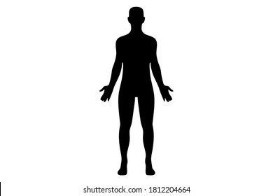Man Silhouette Isolated Vector Illustration Stock Vector (Royalty Free ...