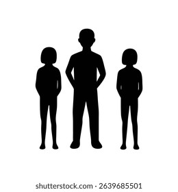 man silhouette, people silhouette, human shadow, standing silhouette