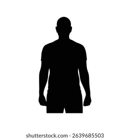 man silhouette, people silhouette, human shadow, standing silhouette