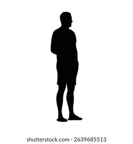 man silhouette, people silhouette, human shadow, standing silhouette