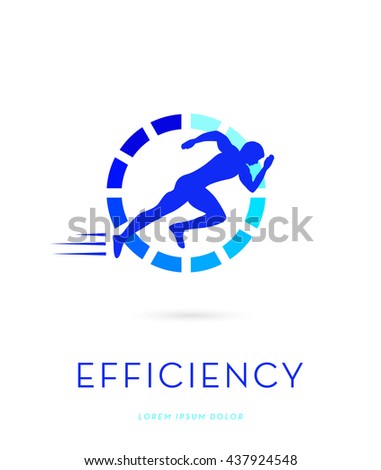 MAN SILHOUETTE RUNNING , VECTOR LOGO / ICON