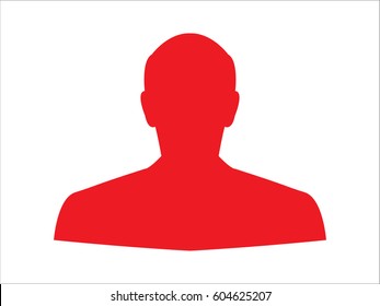 man, silhouette, a user icon, vector illustration eps10