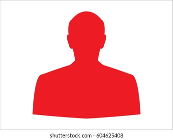 man, silhouette, a user icon, vector illustration eps10