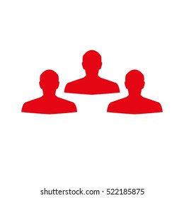 man silhouette, user, people, vector icon, eps10