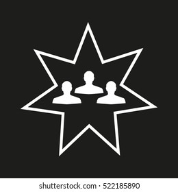 man silhouette, user, people, vector icon, eps10