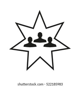 man silhouette, user, people, vector icon, eps10