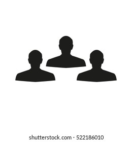 man silhouette, user, people, vector icon, eps10
