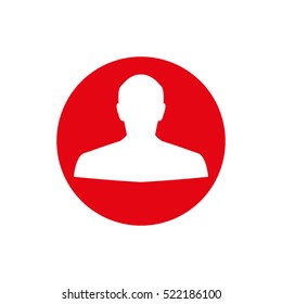 man silhouette, user, people, vector icon, eps10