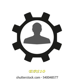 man, silhouette, user, vector illustration EPS 10