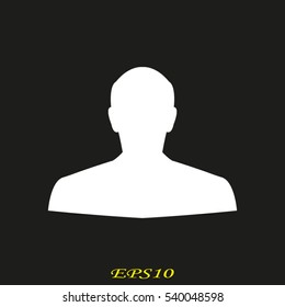 man, silhouette, user, vector illustration EPS 10