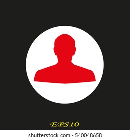 man, silhouette, user, vector illustration EPS 10