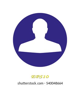 man, silhouette, user, vector illustration EPS 10