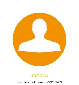man, silhouette, user, vector illustration EPS 10