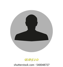 man, silhouette, user, vector illustration EPS 10