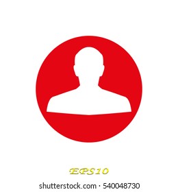 man, silhouette, user, vector illustration EPS 10