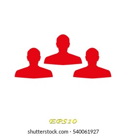 man, silhouette, user, vector illustration EPS 10