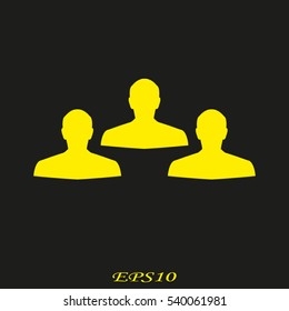 man, silhouette, user, vector illustration EPS 10
