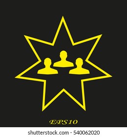 man, silhouette, user, vector illustration EPS 10