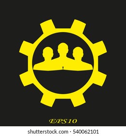 man, silhouette, user, vector illustration EPS 10