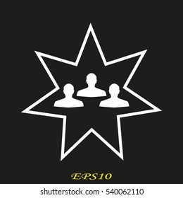 man, silhouette, user, vector illustration EPS 10
