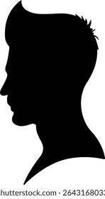 a man silhouette vector art
