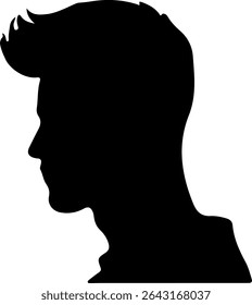 a man silhouette vector art