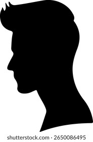 man silhouette vector art illustration