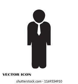 Man silhouette vector icon