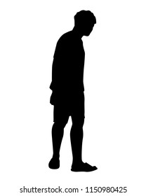 Man silhouette vector. Person concept.