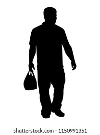 Man silhouette vector. Person concept.