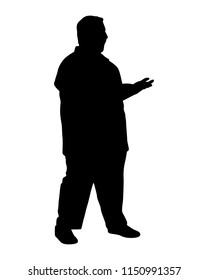 Man silhouette vector. Person concept.