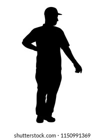 Man silhouette vector. Person concept.