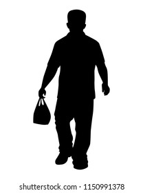 Man silhouette vector. Person concept.