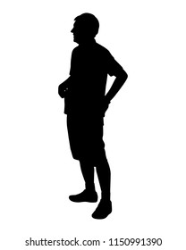 Man silhouette vector. Person concept.