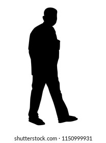 Man silhouette vector. Person concept.