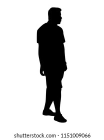 Man silhouette vector. Person concept.
