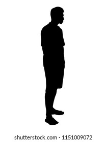 Man silhouette vector. Person concept.