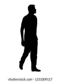 Man silhouette vector. Person concept.